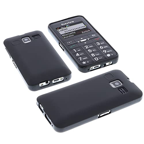 foto-kontor Funda Compatible con Easyfone Prime-A7 Protectora de Goma TPU para móvil Negra