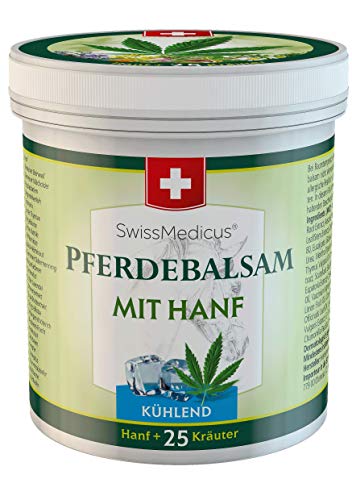 SwissMedicus Pferdebalsam - Bálsamo de caballo con cannabis – efecto frío - crema de masaje para...