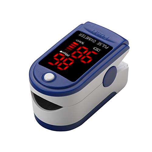 JYTOP Finger Tip Pulse Oximeter - Blood Oxygen Saturation (SpO2) and Pulse Rate Monitor - Portable LED Display