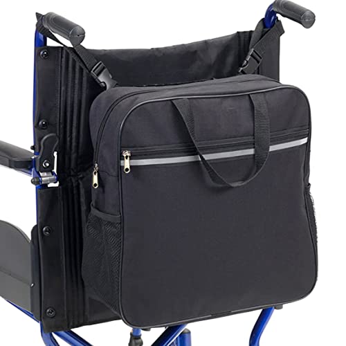 LOMENTONG Bolsas para sillas de ruedas, bolsa de silla de ruedas eléctrica, mochila de transporte ligero, regalo para silla de ruedas, tela...