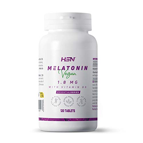 HSN Melatonina 1,8mg | 120 Tabletas de Acción Rápida | La Melatonina contribuye a disminuir el tiempo necesario para conciliar el Sueño +...