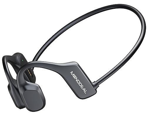 MONODEAL - Auriculares de conducción ósea, auriculares de conducción ósea con Bluetooth, deporte inalámbrico, sudadera, casco de...