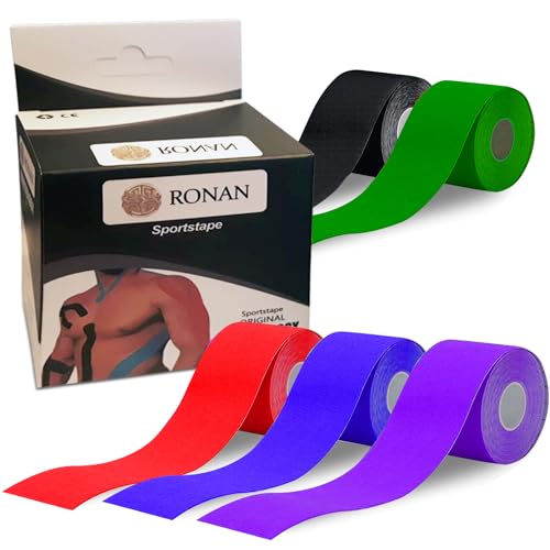RONAN. Tape - cinta kinesiologica - venda elástica - kinesio tape - body tape - esparadrapo deportivo - kinesiology tape -face tape -...