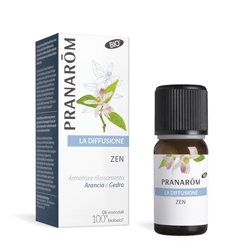 PRANARÔM - Zen - Difusión - Aceites Eseciales 100% Puros, Naturales y Bio - Mezcla Que Favorece la Relajación y la Tranquilidad -...