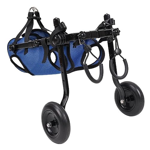 Ayuda ajustable para la movilidad de mascotas con ruedas, extremidad trasera, rehabilitación de mascotas, patas de paseo para...