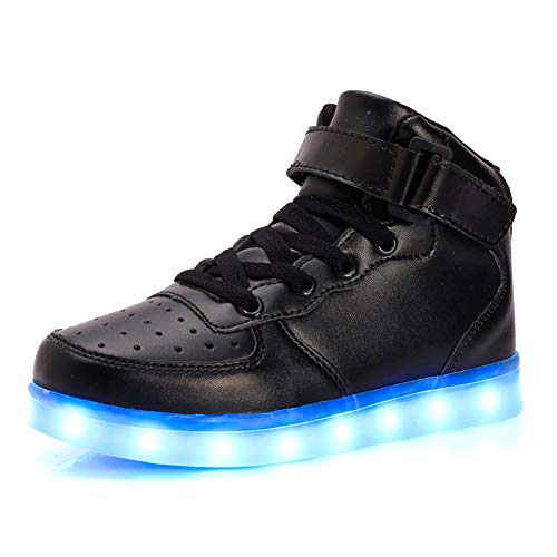 Kauson LED Zapatos Transpirable Impermeable Bajo 7 Colores USB Carga Luminosas Parpadeo Deporte de Hip Tops Zapatillas con Luces Los Mejores...