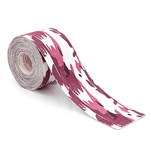 Cinta de kinesiología de algodón transpirable, cinta adhesiva elástica para lesiones por tensión, cinta muscular para gimnasio, fitness,...