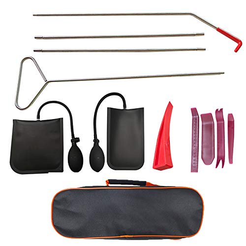 GJCrafts Kit de herramientas para coche, kit de agarrador de Largo Alcance de fácil Acceso, bolsa de cuña de aire, kit de emergencia para...