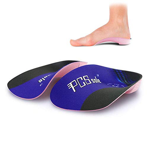 PCSsole 3/4 Plantillas de calzado ortopédico Soportes de arco alto Plantillas de zapatos para la fascitis plantar,Pie plano,...