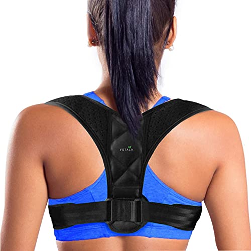 Corrector de postura para mujeres y hombres, enderezador de espalda ajustable y proporciona alivio del dolor del cuello, espalda y hombros,...