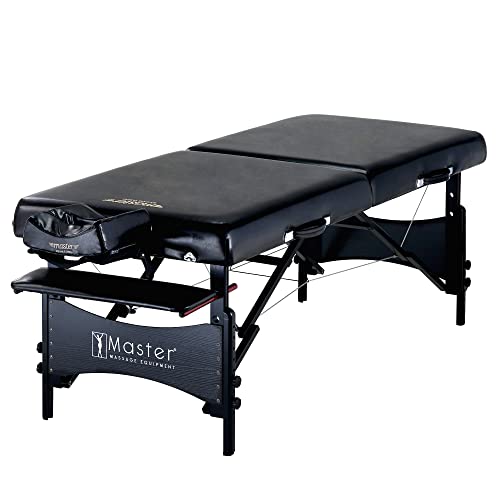 Master Massage Mesas de masaje, color negro, estándar sin Therma-Top