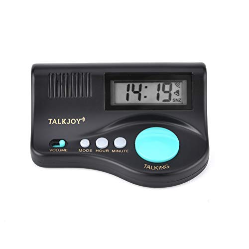 FootyGnomes – Despertador digital parlante Reloj Alarma muñeca reloj Senior Despertador también para impedidos mesa despertador Stand...