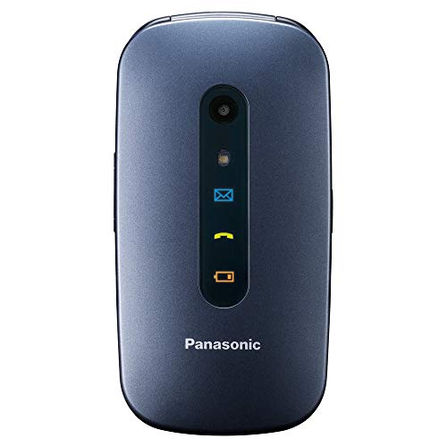 Panasonic KX-TU456EXCE Teléfono Móvil para Mayores (Pantalla Color TFT 2.4', Botón SOS, Compatibilidad Audífonos, Resistente a Golpes,...