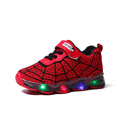 Spider web led zapatos for niños, zapatos luminosos intermitentes for niños, spiderman kids led light shoes, zapatos con luces, zapatos...