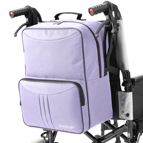 Staveley Bolsa para silla de ruedas | Mochila para silla de ruedas bolsas para silla de ruedas para la parte posterior de la silla | Bolsa...
