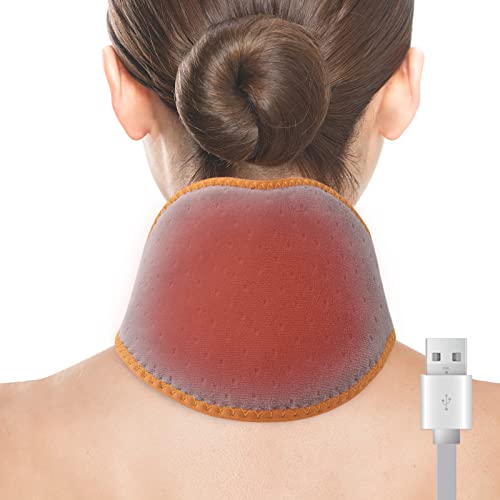 Comfheat Calefacción USB caliente cuello envolvente | almohada eléctrica para cuello | cuidado del cuello | control inteligente de...