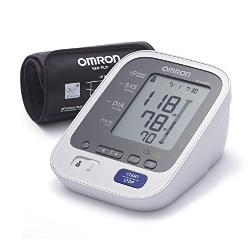 Omron Healthcare M6 Comfort Monitor de presión arterial automático de braz, memoria de hasta 200...