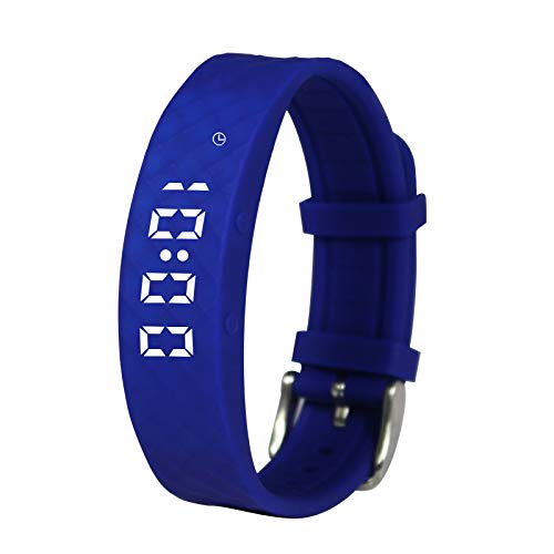 Blue Pivotell Vibratime - Reloj despertador con recordatorio de píldora vibratoria con hasta 10 alarmas diarias