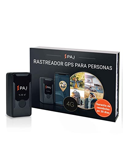 PAJ GPS Easy Finder 4G - Mini Localizador GPS para Niños, Ancianos, Maletas y Objetos - Seguimiento en Tiempo Real, Historial de Ruta,...