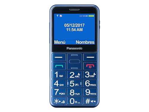 Panasonic KX-TU155EXCN Teléfono Móvil para Personas Mayores (Botón de emergencia SOS, Compatible con audífonos, Función de linterna,...