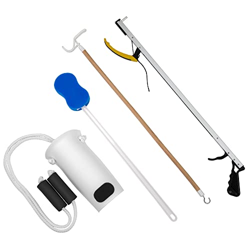 FabLife Kit de herramientas múltiples para la cadera, rodilla y rehabilitación de espalda, incluye: 26 pulgadas, esponja contorneada,...
