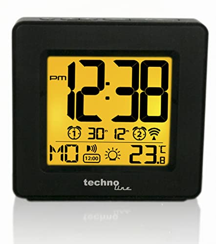 Technoline WT 330 - Despertador parlante con indicación de Hora y Temperatura e indicador de Temperatura Interior, 10,2 x 3,2 x 9,8 cm