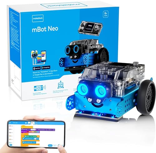 Makeblock mBot2 Robot de Codificación para Niños Compatible con Programación de Scratch y Python, Soporte WiFi, IoT, Tecnología AI,...