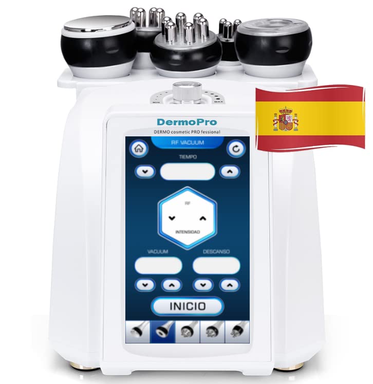 Equipo de Radiofrecuencia + Cavitación + Vacuum DermoPro. Menú, instruciones en Español