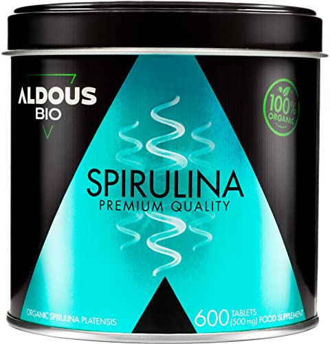 600 Comprimidos de Espirulina Ecologica | Máxima Dosis 3000mg Alga Spirulina Bio | Saciante 100% Natural - DETOX | Proteina Vegana...