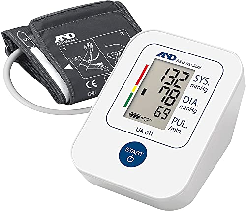A&D Medical Tensiómetro de Brazo digital, medición precisa de la presión arterial y el pulso,...
