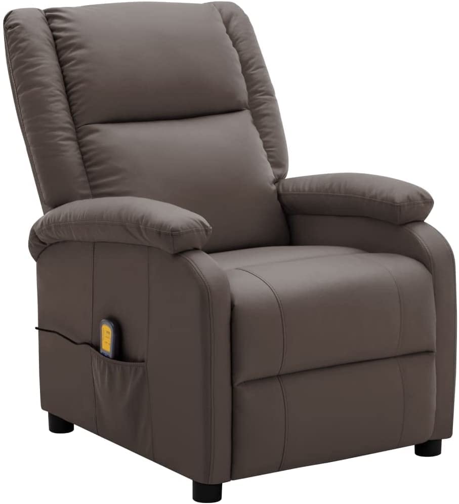 Hommdiy Sillón de masaje con calefacción vibratoria, masaje, TV, sillón, silla de relajación, sillón tapizado, sillón reclinable,...