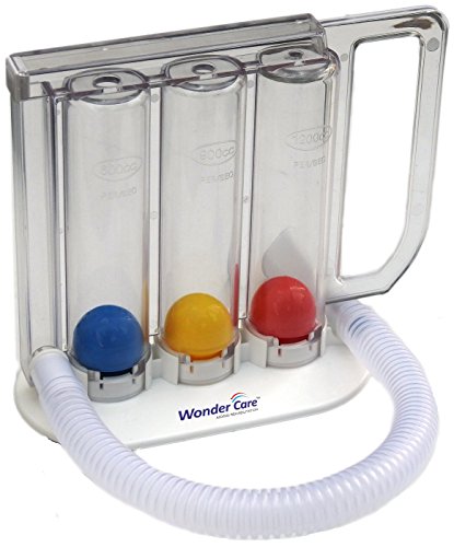 Wonder Care - ejercitador respiratorio - lavable - espirómetro incentivo - capacidad pulmonar
