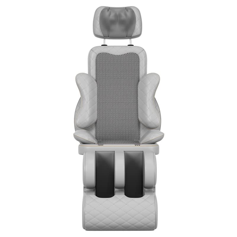 Shiatsu - Silla de masaje con calor - Masajeador de espalda completa para uso en la oficina en casa - Compresión ajustable y rodillo de...