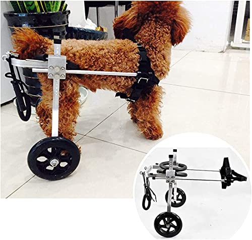 TMKDNNKG Silla de Ruedas para Mascotas para Perros con discapacidad física Carro para Animales Scooter para Mascotas Silla de Ruedas para...