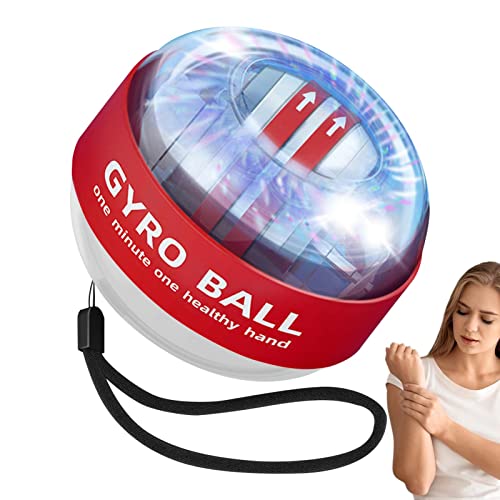 Nocapam Ejercitador de muñeca Gyro Ball,Auto-Start Wrist Power Gyro Ball - Bola de Entrenamiento de muñeca, Bola de giroscopio de...
