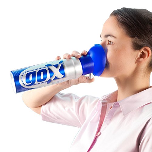 Gox - 6 litros de oxígeno puro en conserva para estimular la energía.Ideal para el hogar, para viajar y para hacer deporte.