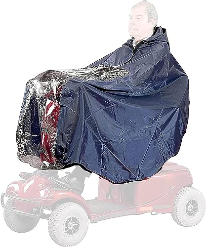 Yuehuamech Poncho de lluvia con capucha impermeable de cobertura completa capa para adultos bicicleta bicicleta lluvia capa ligera...