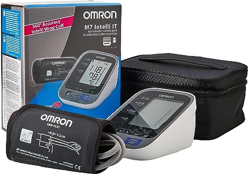 OMRON M7 Intelli IT Monitor de presión arterial con Bluetooth y manguito Intelli Wrap
