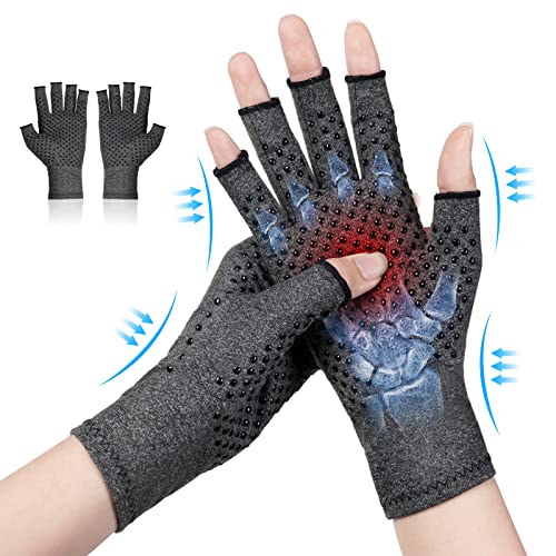 ACWOO Arthritis Gloves, 2pcs Guantes Calefactables de Ofrecen Calor y Compresión para Mano, Guantes de Compresión para Artritis, Guantes...