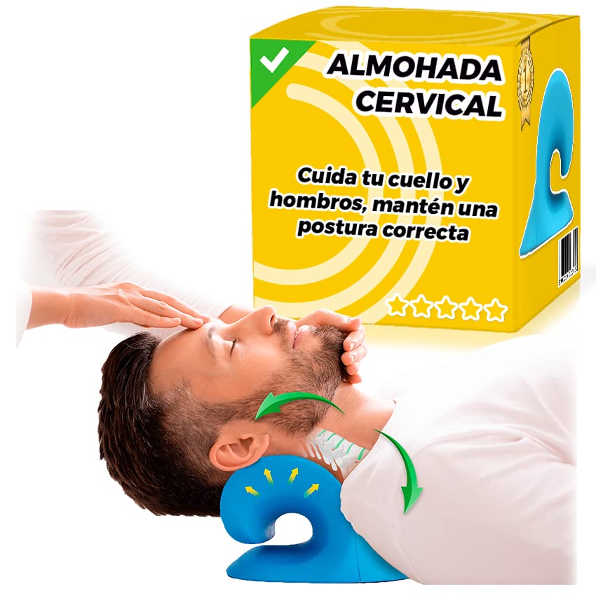 The Inventions Emporium Almohada Cervical - Almohada Cervicales Y Cuello - Cojin Cervical - Almohadas Cervicales para Dormir
